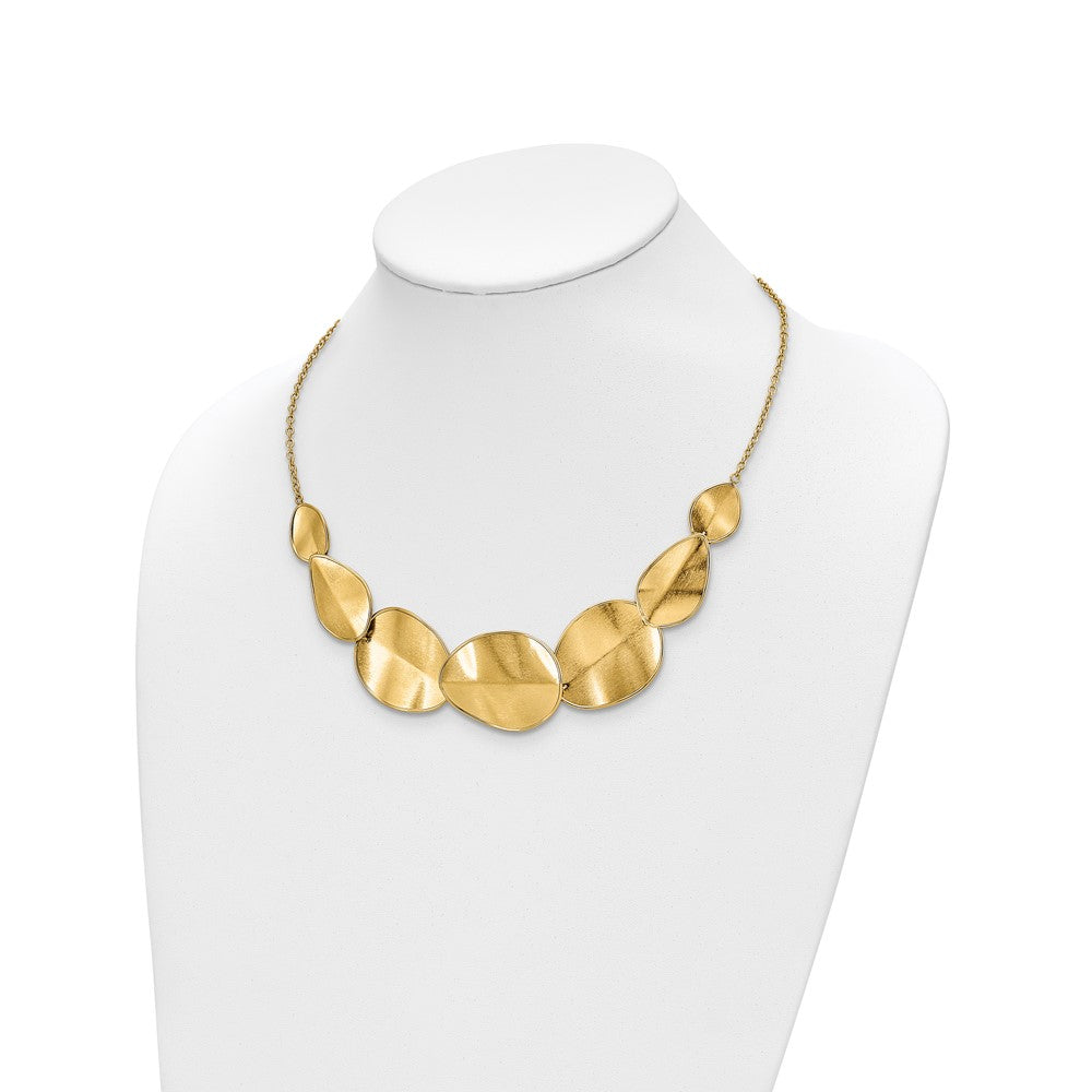 Polished Textured w/ 2in ext Necklace
