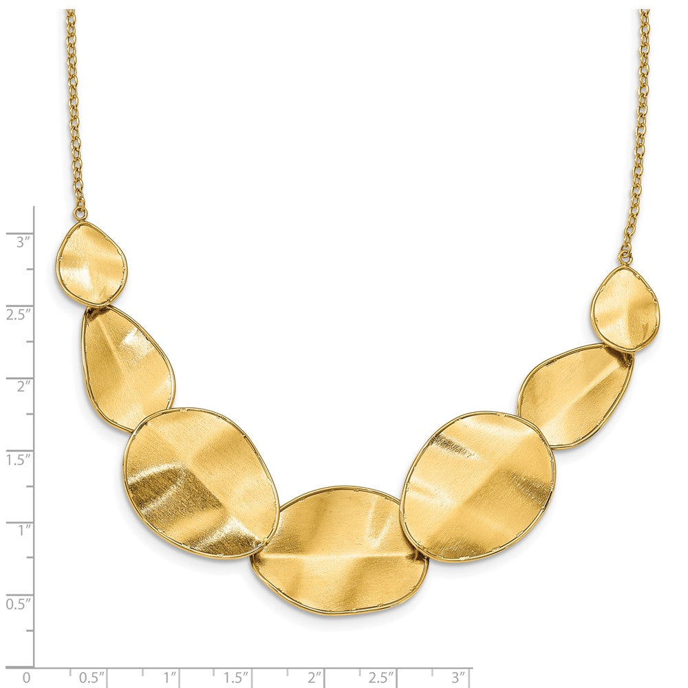 Polished Textured w/ 2in ext Necklace
