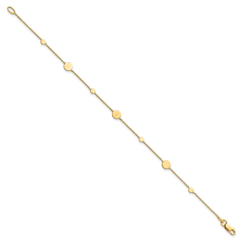 Polished Disc Bracelet 7.5"