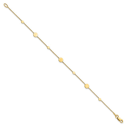 Polished Disc Bracelet 7.5"