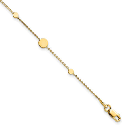 Polished Disc Bracelet 7.5"