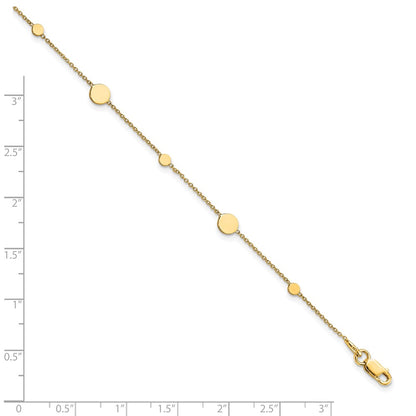 Polished Disc w/ 1in ext. Anklet