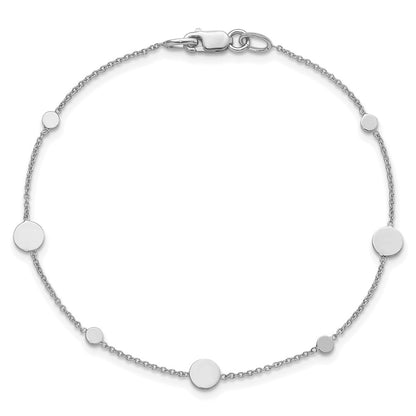 Polished Disc Bracelet 7.5"
