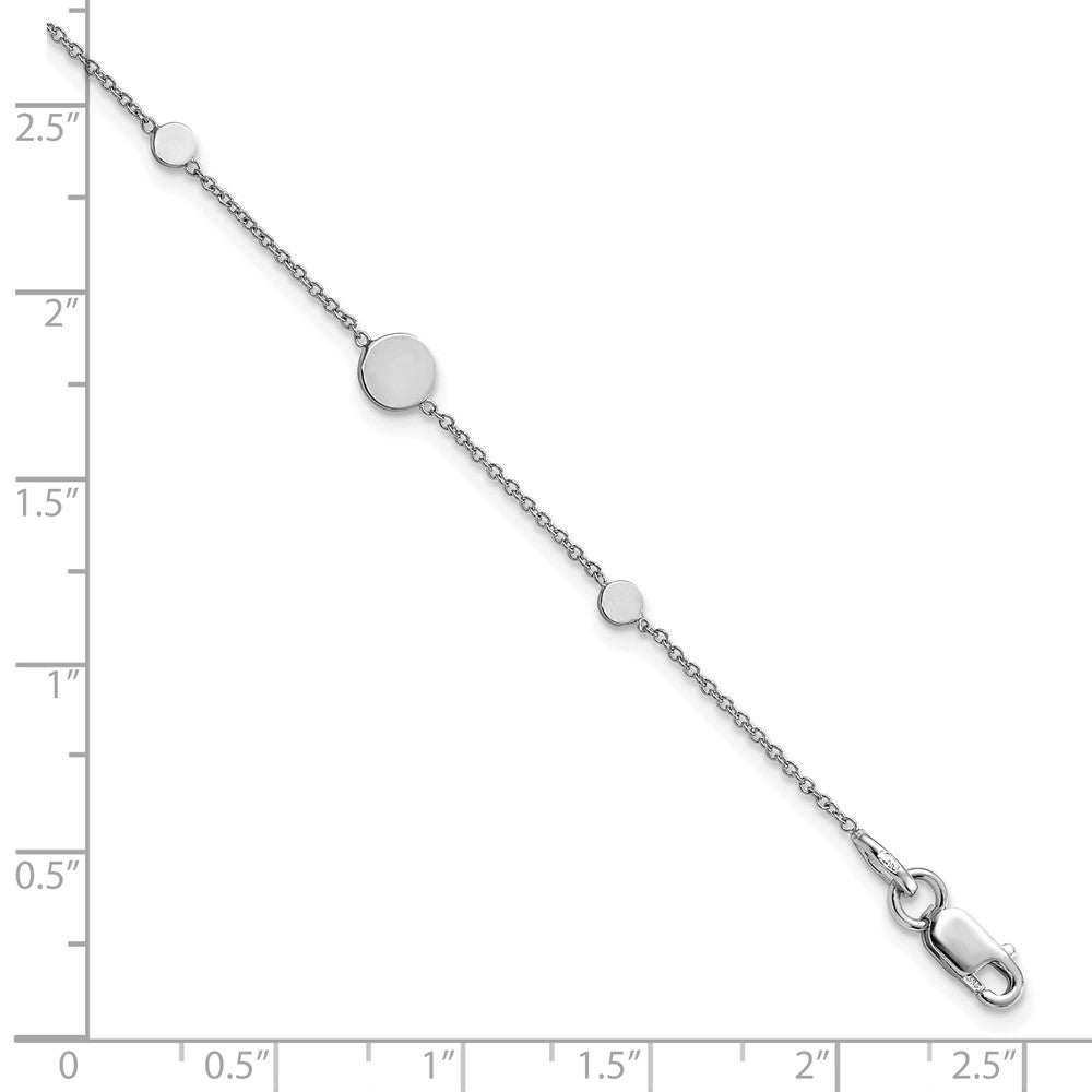 Polished Disc Bracelet 7.5"