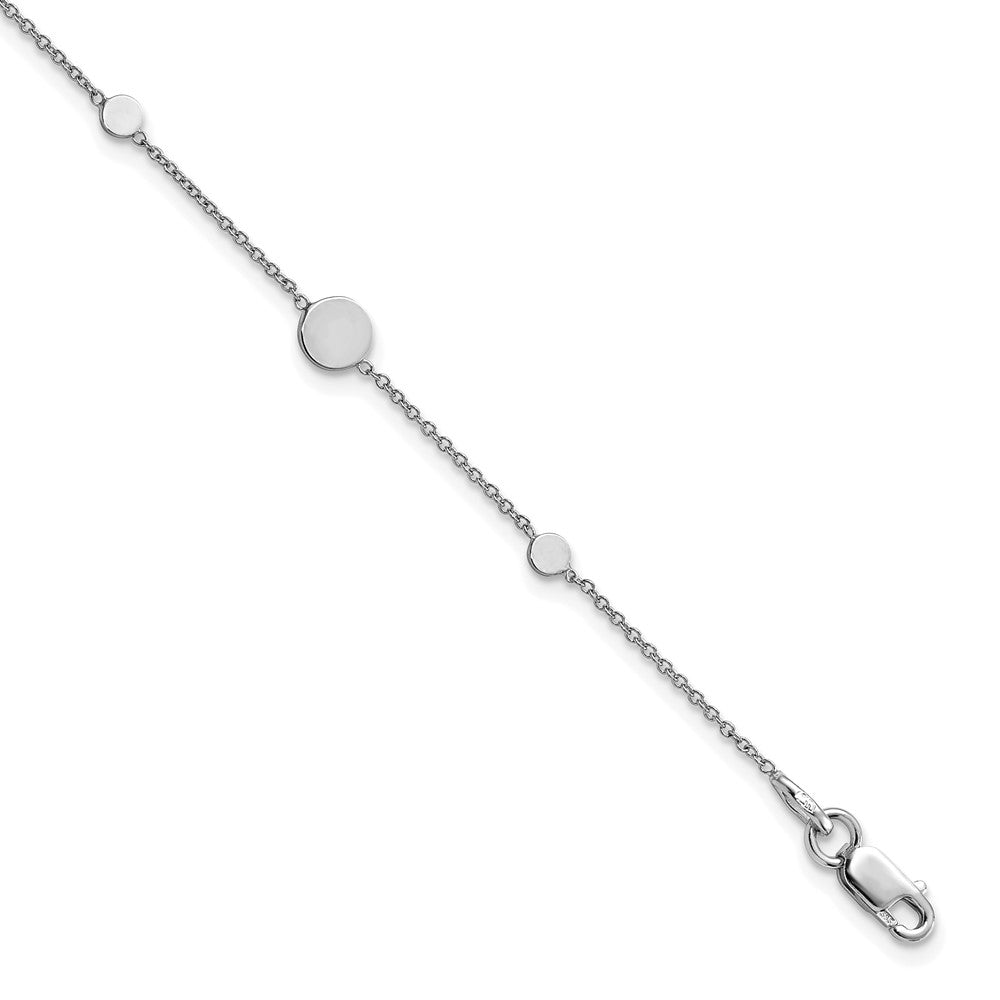Polished Disc Bracelet 7.5"
