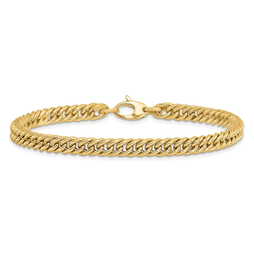 Polished Curb Link Bracelet 7.75" - 5.25mm