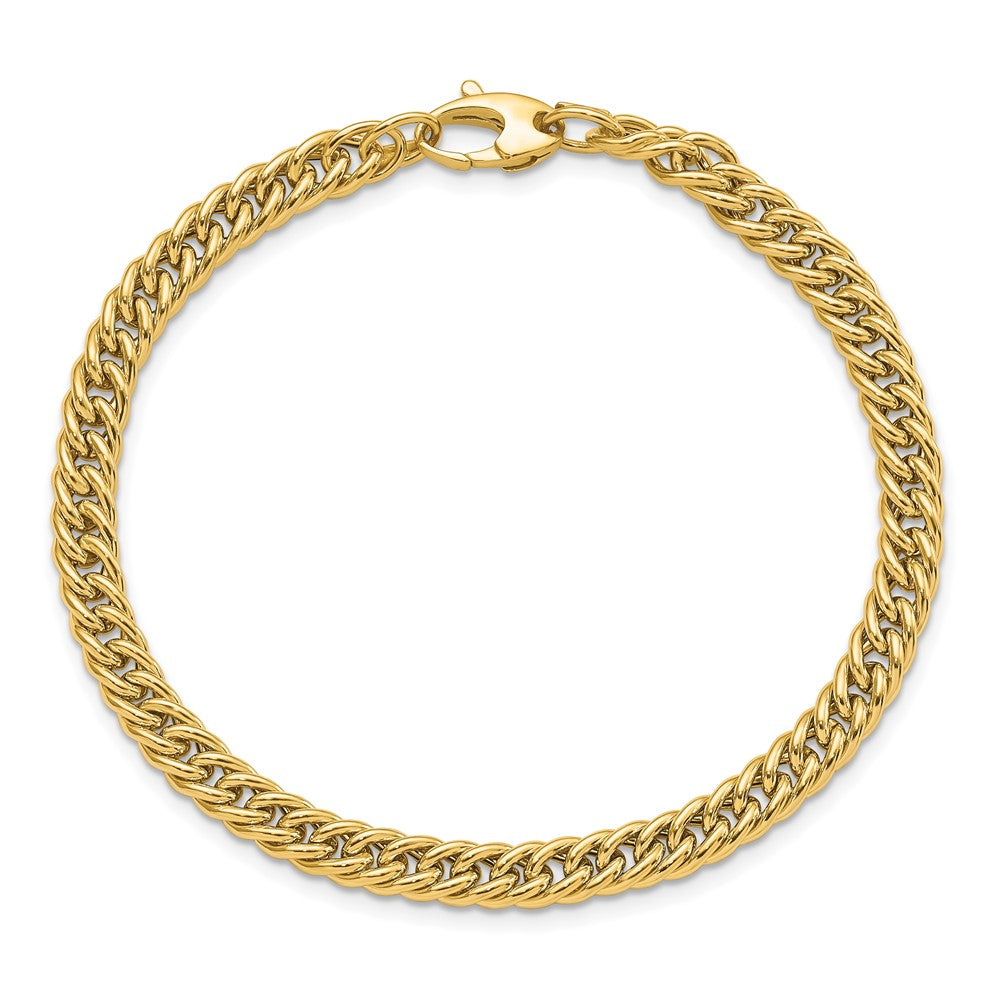 Polished Curb Link Bracelet 7.75" - 5.25mm