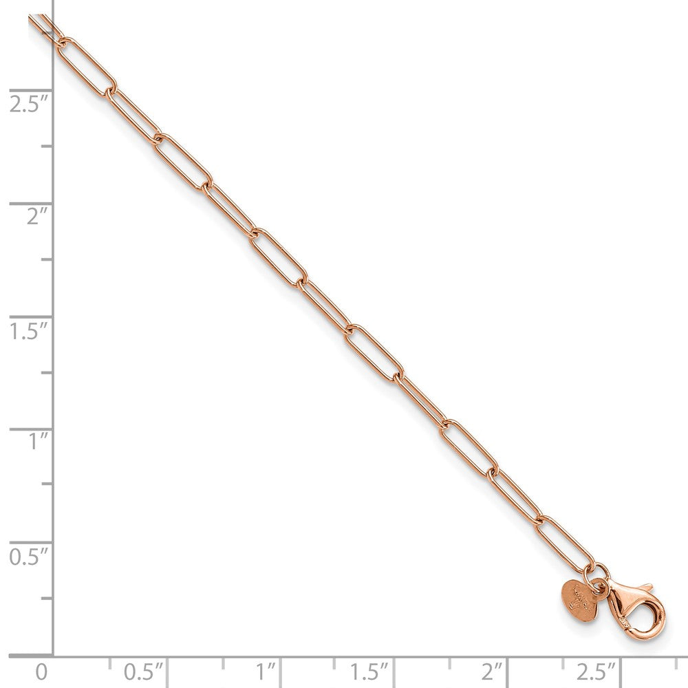 Polished Fancy Link Anklet 10"