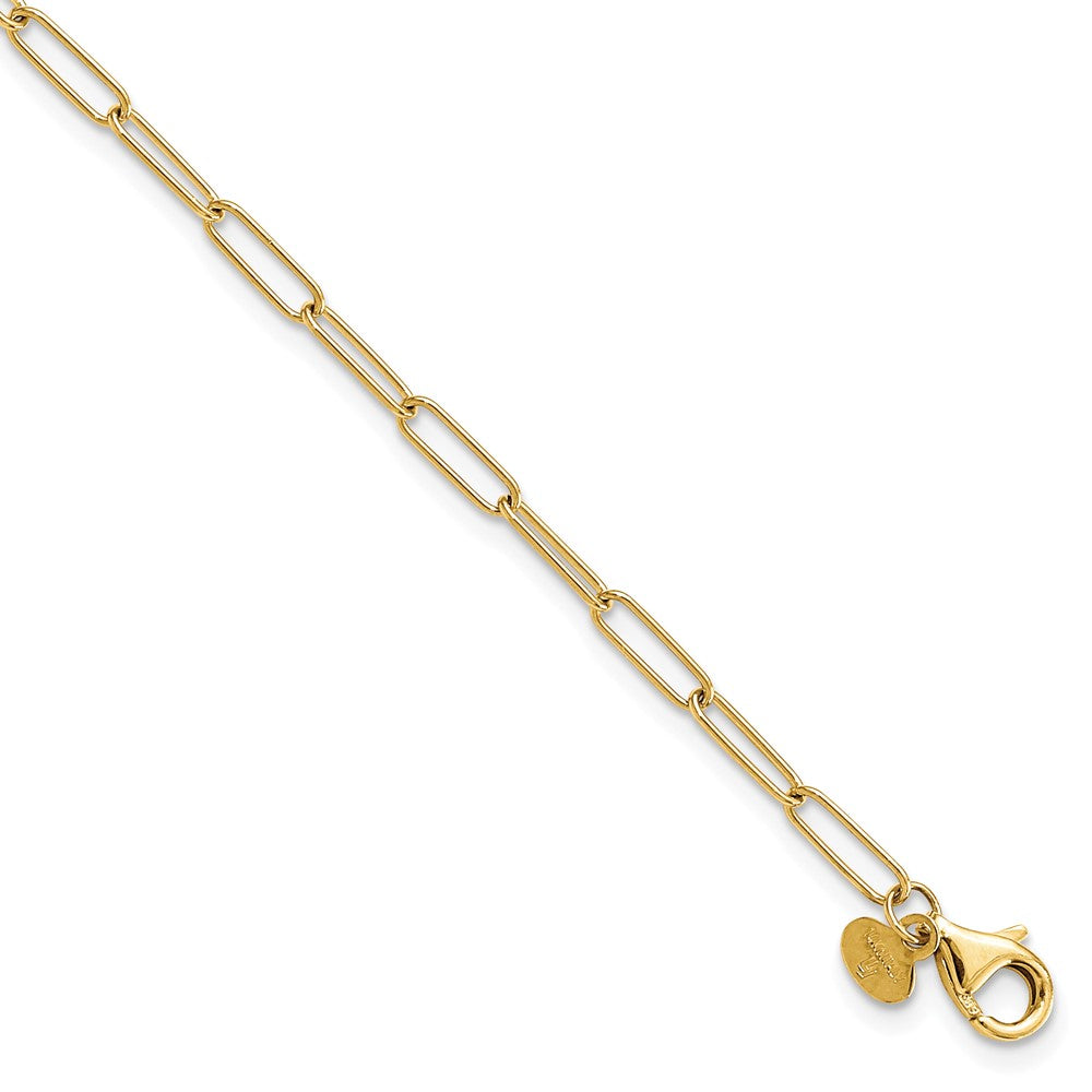 Polished Fancy Link Anklet 10"