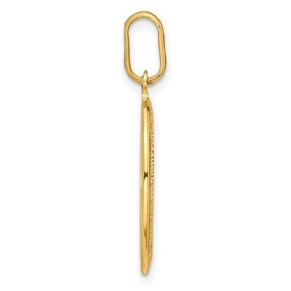 Polished and Matte Oval Miraculous Medal - 2.6g