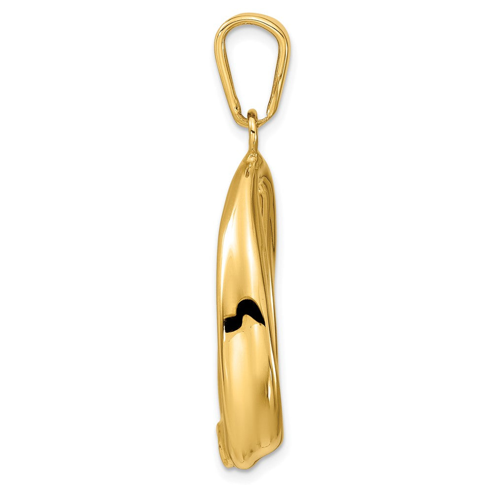 Polished Open Teardrop Pendant