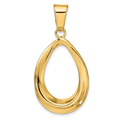 Polished Open Teardrop Pendant