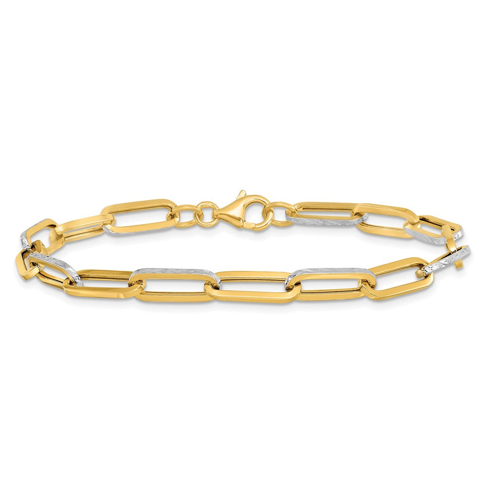 Polished / Diamond-cut Link Bracelet 7.5"