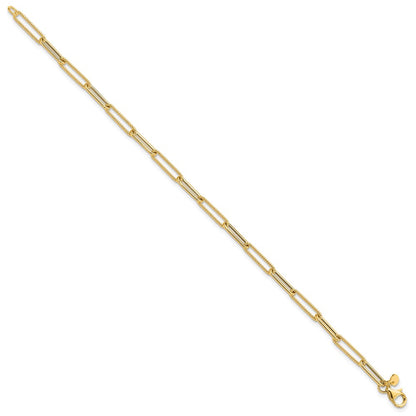 Polished / Textured Paperclip Link Bracelet