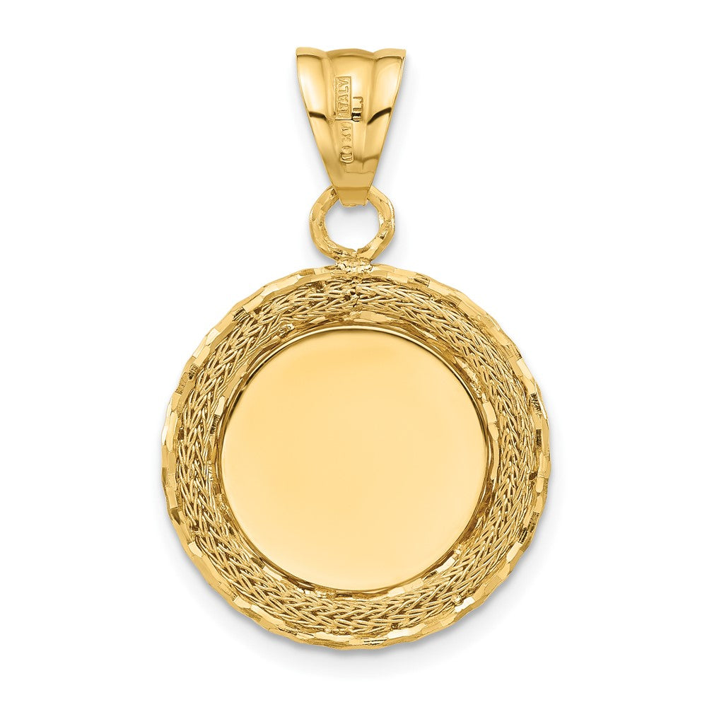 Diamond-cut Natural Shell Hand Carved Floral Cameo Pendant