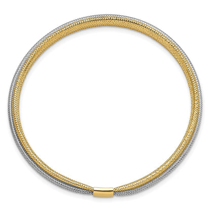 Polished Mesh Stretch Bracelet - 1.76g
