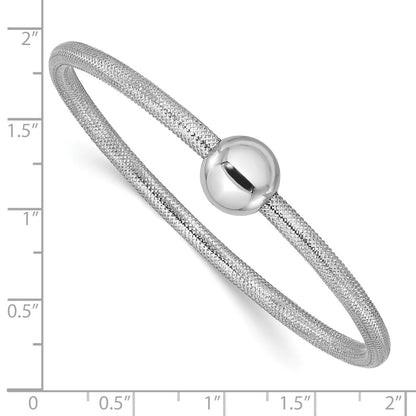 Polished with Bead Stretch Bracelet