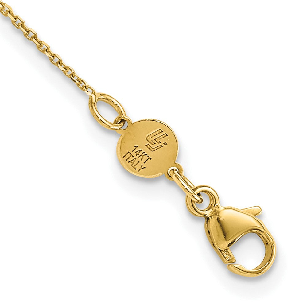 Brushed and Diamond-cut Y Drop with 2 in ext. Necklace