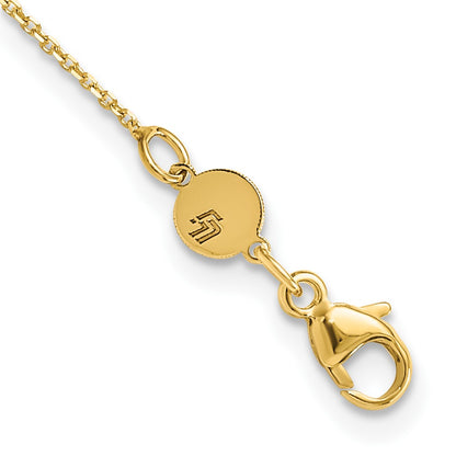 Polished Curved Bar with 2in. ext. Necklace