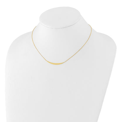 Polished Curved Bar with 2in. ext. Necklace