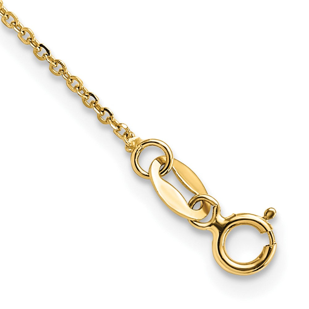 Polished Fancy Link with 1in. Ext Necklace