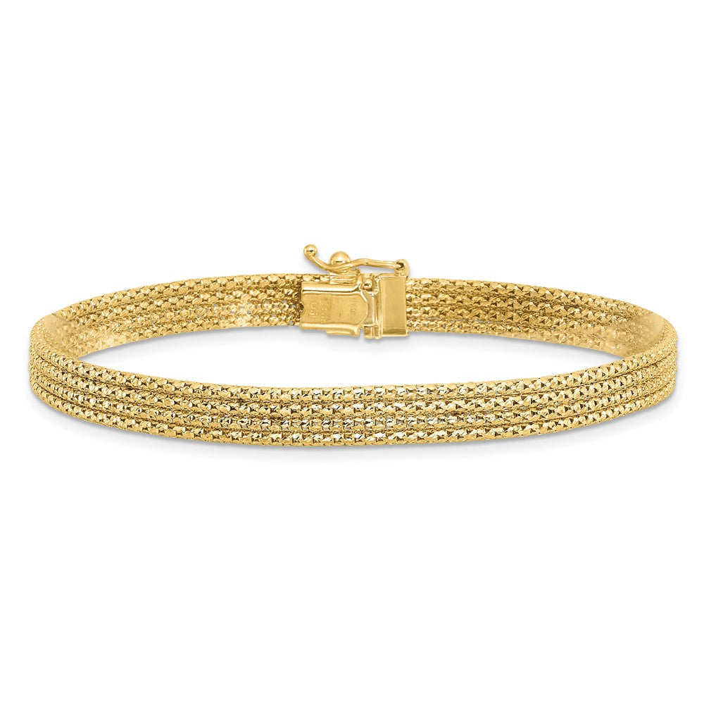 Polished Woven Bracelet 7.5"