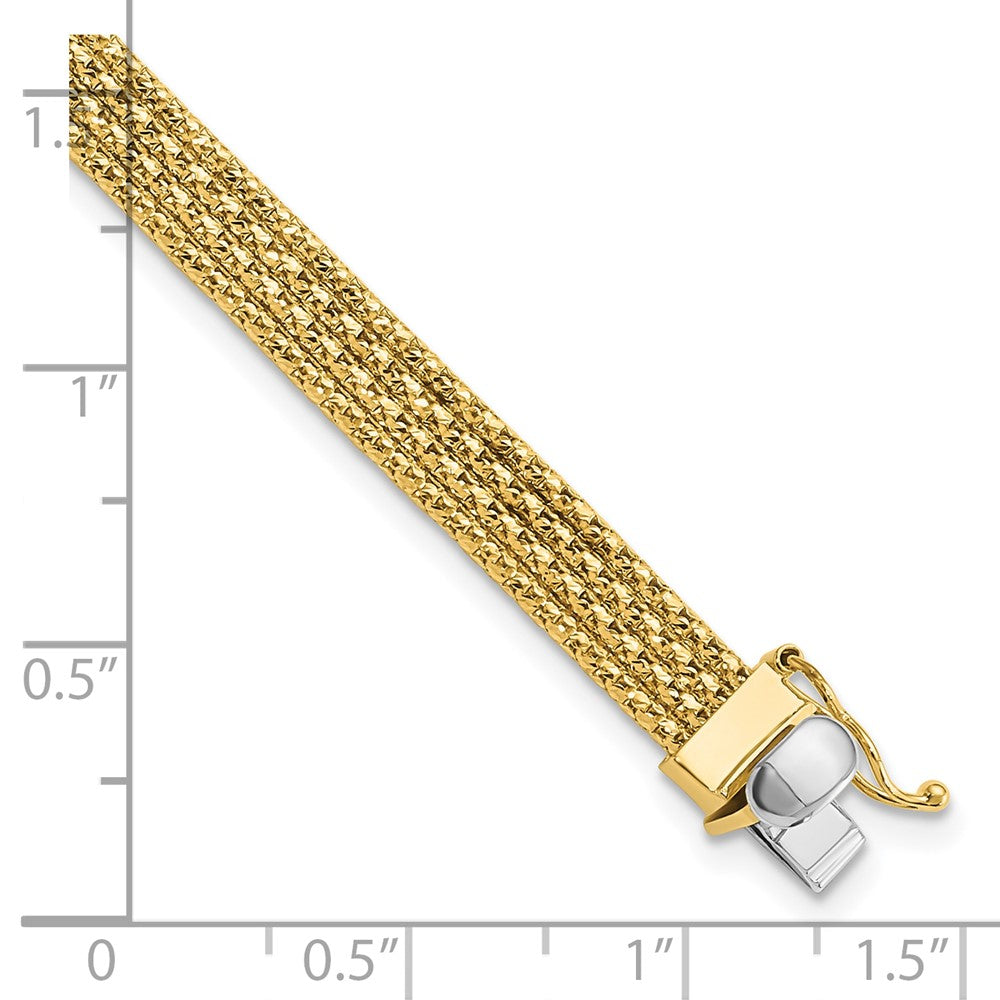 Polished Woven Bracelet 7.5"
