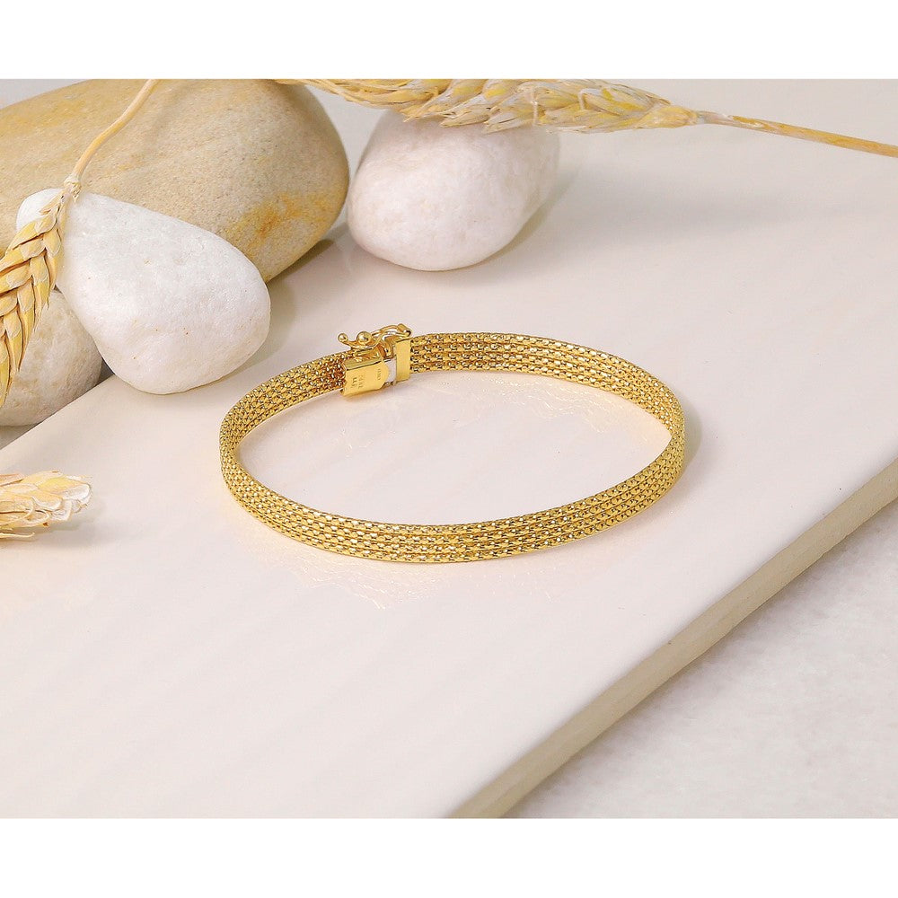 Polished Woven Bracelet 7.5"
