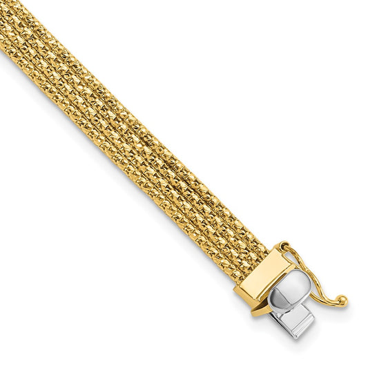 Polished Woven Bracelet 7.5"
