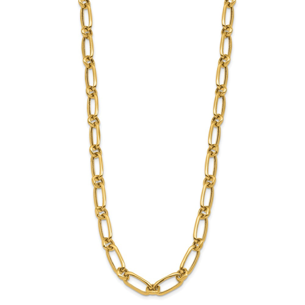 Polished Fancy Link Necklace 18" - 6.19mm