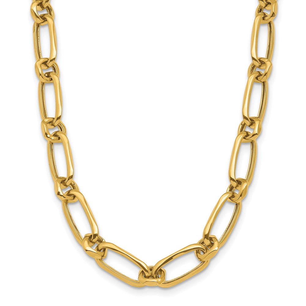 Polished Fancy Link Necklace 18" - 6.19mm