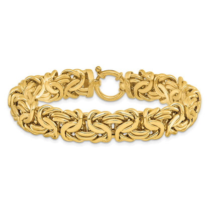 Polished Fancy Link Bracelet 7.5" - 16.47g