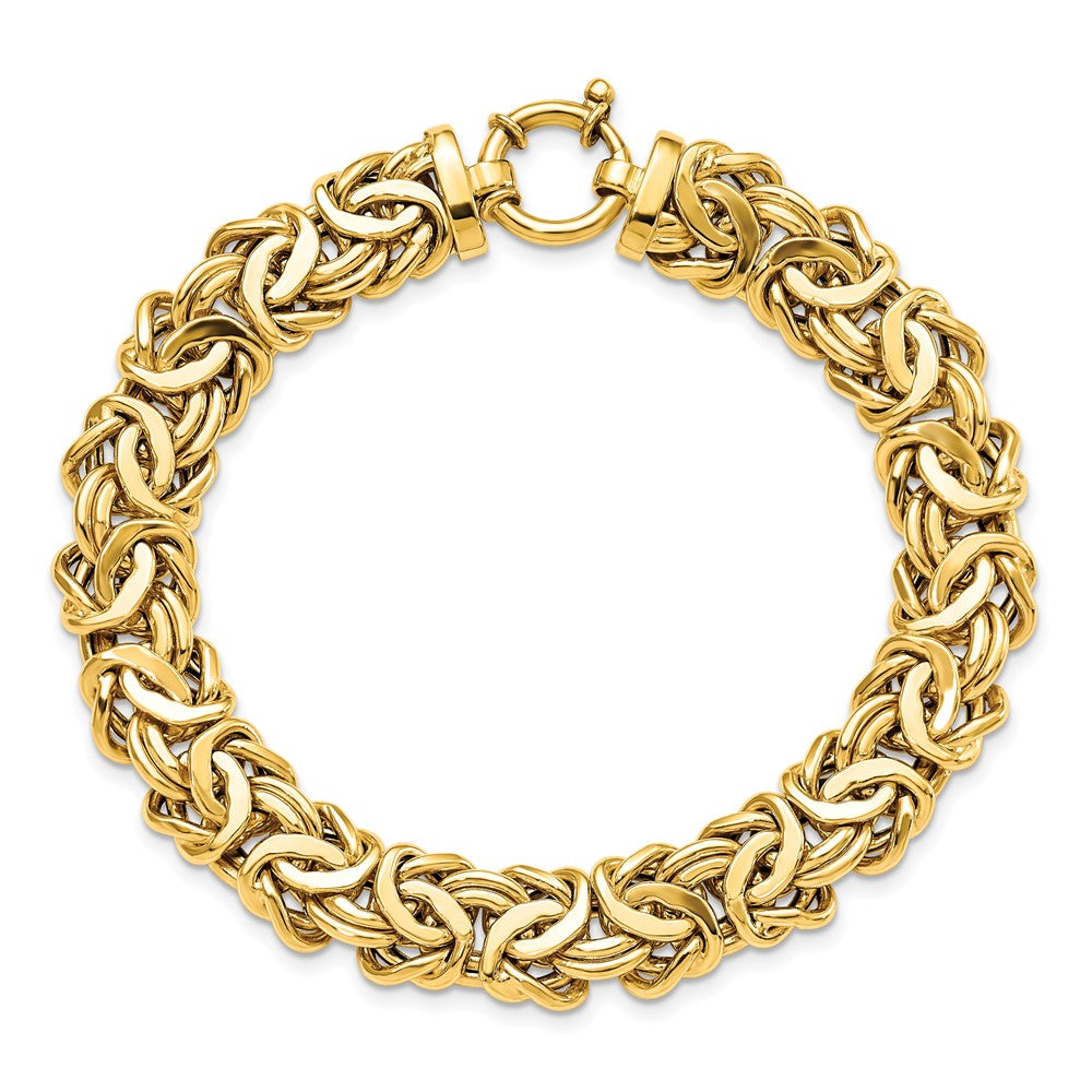 Polished Fancy Link Bracelet 7.5" - 16.47g