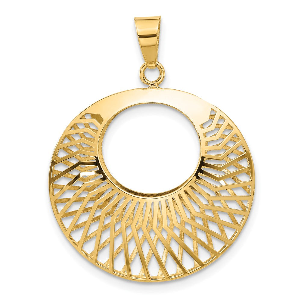 Polished Hollow Fancy Pendant