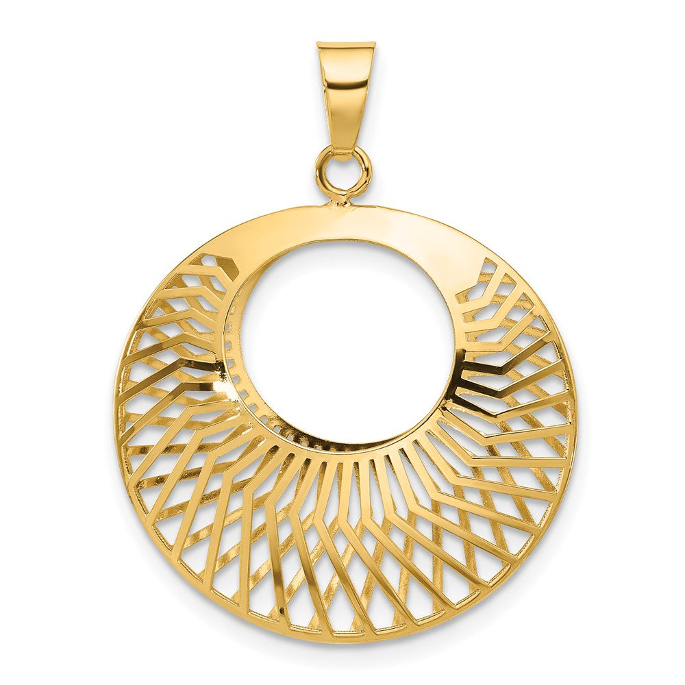 Polished Hollow Fancy Pendant