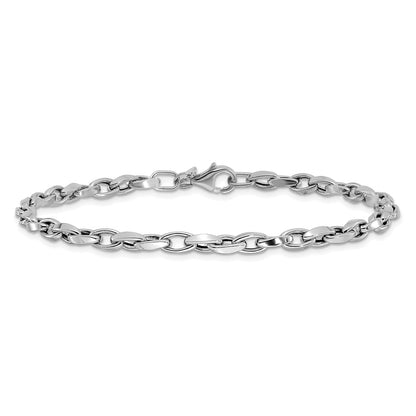 Polished Fancy Link Bracelet 7.25" - 3.5mm