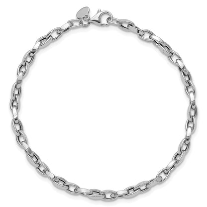 Polished Fancy Link Bracelet 7.25" - 3.5mm