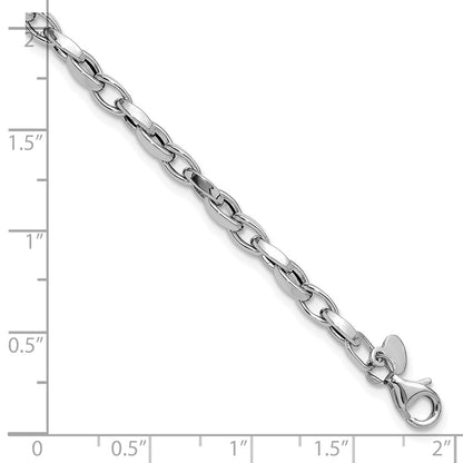 Polished Fancy Link Bracelet 7.25" - 3.5mm