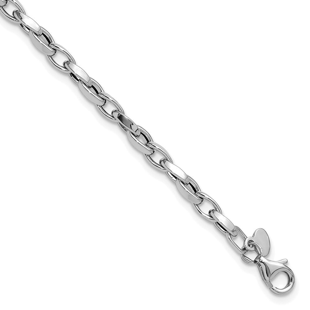 Polished Fancy Link Bracelet 7.25" - 3.5mm