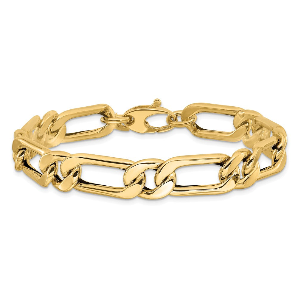 Polished Hollow Fancy Link Men's Bracelet 8.5"