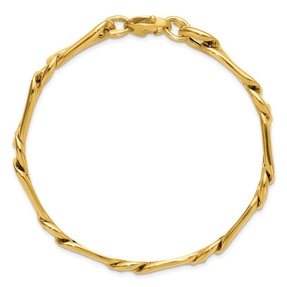 Polished Hollow Fancy Link Men's Bracelet 8.5"