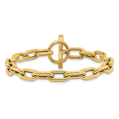Polished Fancy Toggle Link Bracelet 7.5" - 7.5mm
