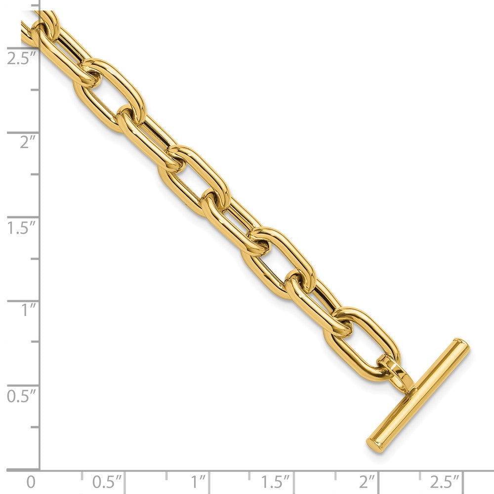 Polished Fancy Toggle Link Bracelet 7.5" - 7.5mm
