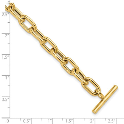 Polished Fancy Toggle Link Bracelet 7.5" - 7.5mm