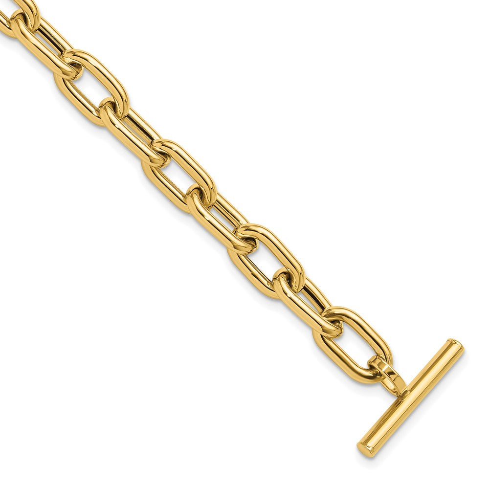 Polished Fancy Toggle Link Bracelet 7.5" - 7.5mm