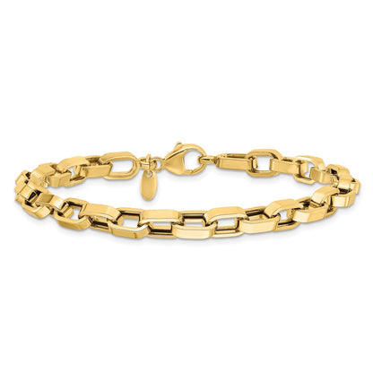 Polished Fancy Link Bracelet 8" - 5.8mm