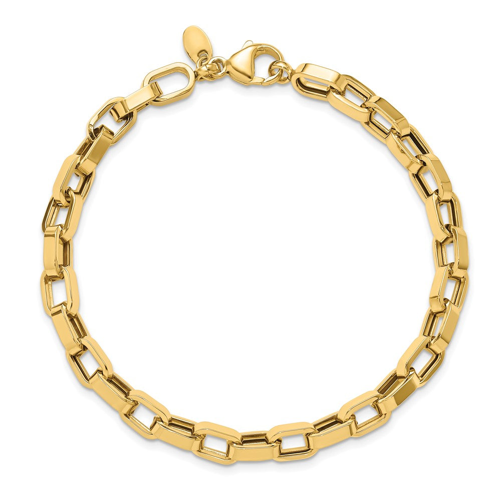 Polished Fancy Link Bracelet 8" - 5.8mm