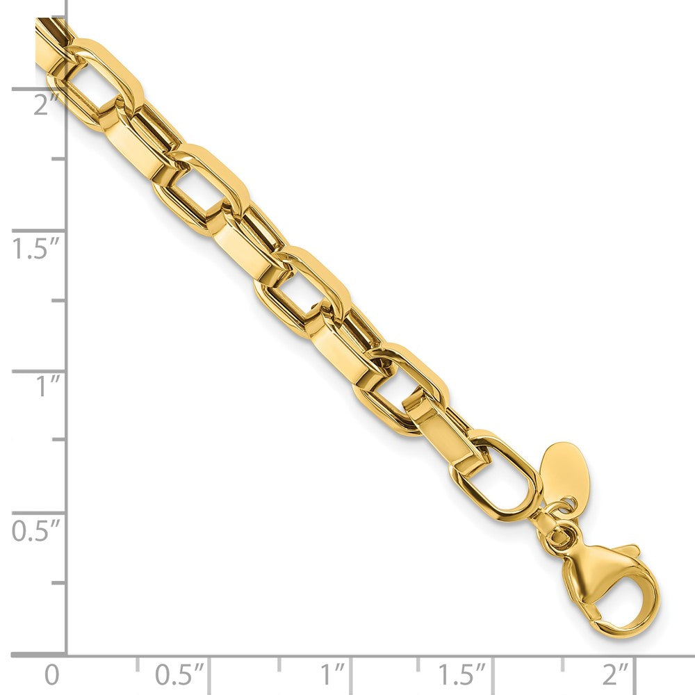 Polished Fancy Link Bracelet 8" - 5.8mm