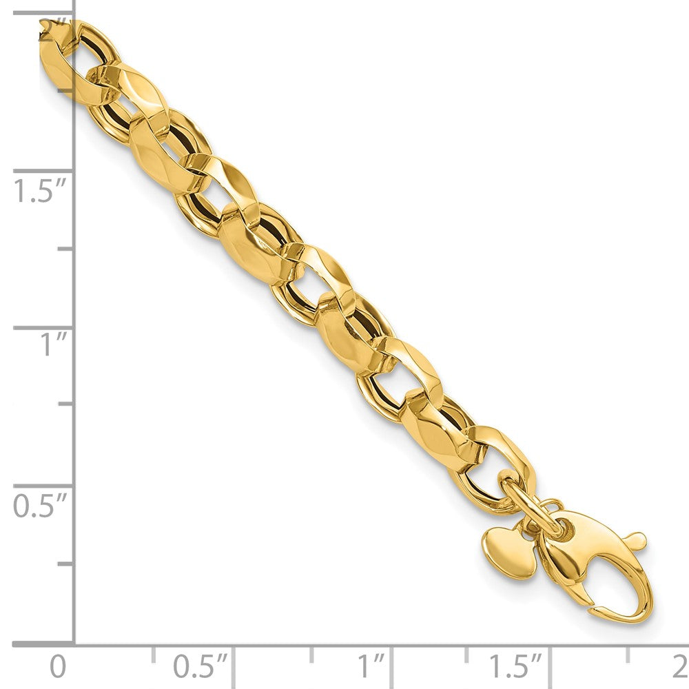 Polished Fancy Link Bracelet 7.5" - 5.6mm