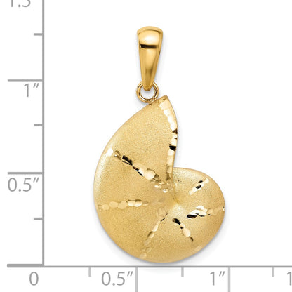 Satin D/C Nautilus Shell Pendant